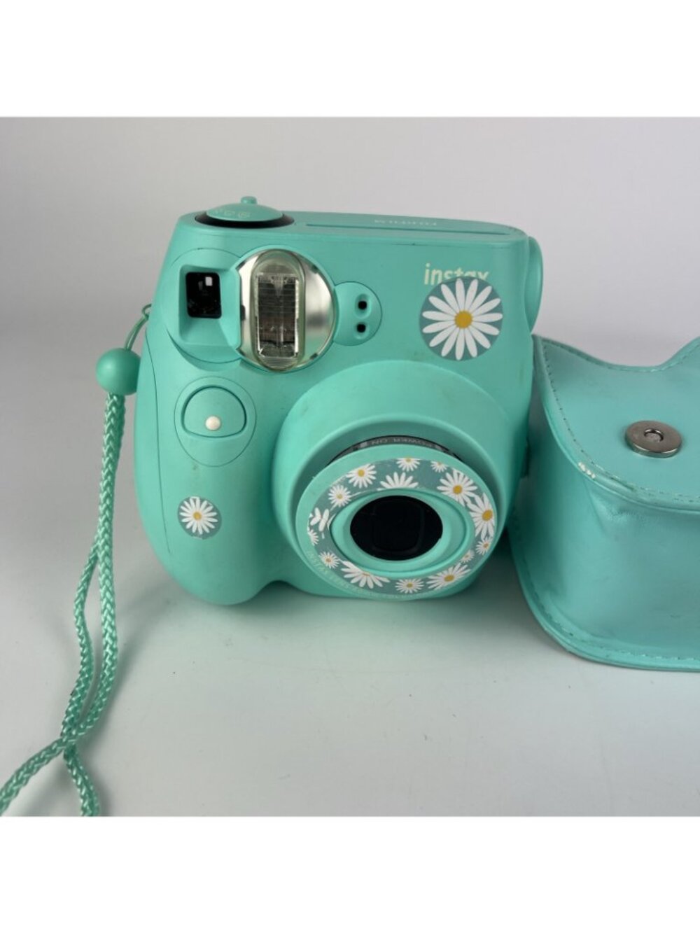 Fujifilm Instax Mini 7S Instant Camera Teal w/ Case Untested - Picture 2 of 5